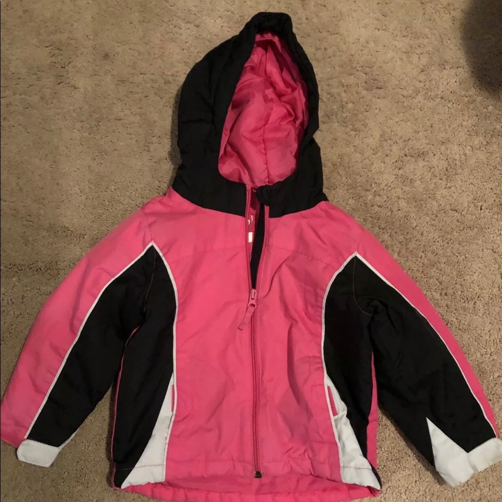 Est 1989 Place girls Pink and Black jacket size 3T